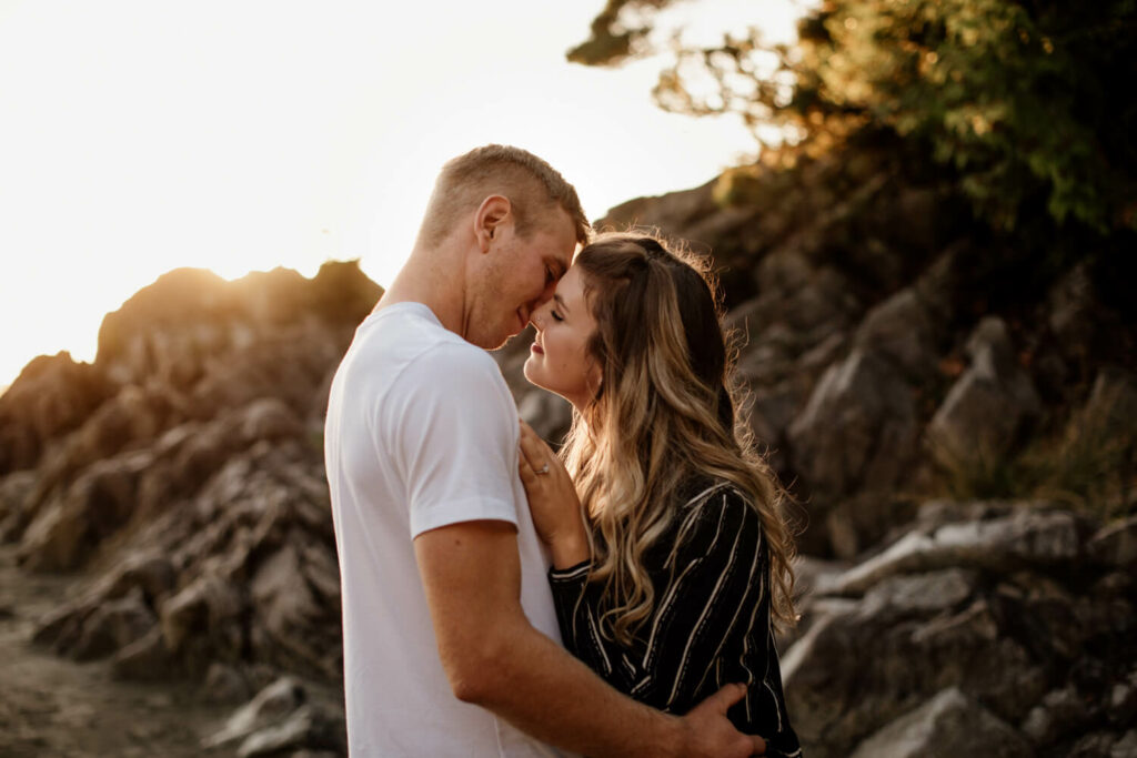 tofino sunset engagement photos