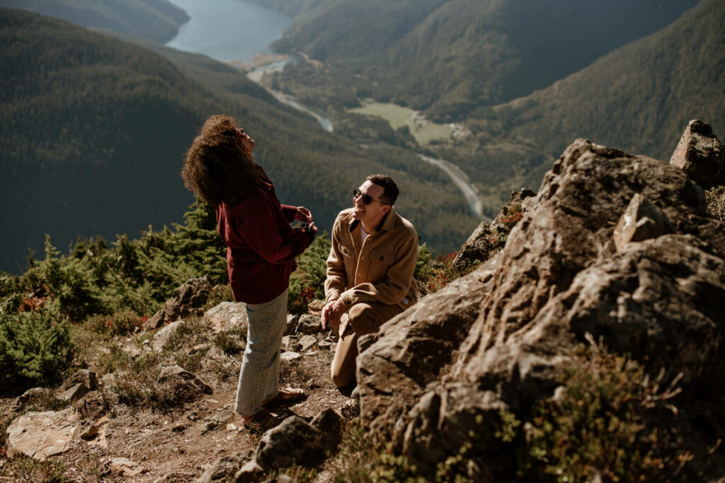 Jesse proposes to Allie on the mountaintop